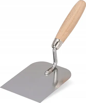 Produktbild von Edelstahl-Stuckkelle 100mm mit Holzgriff