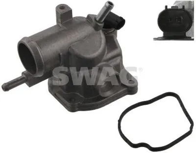 Produktbild von SWAG Thermostatgehäuse 10 93 8288 passend für MERCEDES-BENZ C-Klasse Limousine (W203) 180mm 250mm 130mm