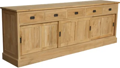 Produktbild von Teako Design Sideboard Järbo Teakholz Massiv 210x90x52cm Wetterfest