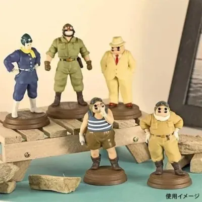 Immagine prodotto di Esposizione con 6 mini-figure a sorpresa di Porco Rosso (stile "blind box")