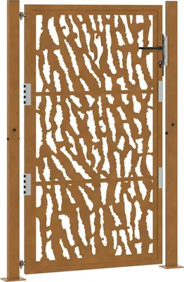 Obrázok produktu pre Záhradná brána 100x150 cm odolná oceľ s pruhovým dizajnom