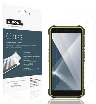 Immagine prodotto di 2x Pellicola Protettiva per Ulefone RugKing 2 Pro Protezione Vetro Flessibile 9H dipos