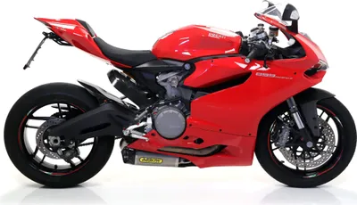 Immagine prodotto di Marmitta slip-on ARROW works titanio con fondello carby per Ducati 899 panigale