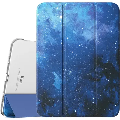 Zdjęcie produktu dla Etui ochronne do iPada 11 cali (model 2025) / 10,9 cala (model 2022), niebieskie, półprzezroczyste, z podstawką i funkcją automatycznego włączania/wyłączania ekranu