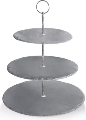 Obrázek produktu pro Etagère z přírodní břidlice, 3 patra, 34 cm