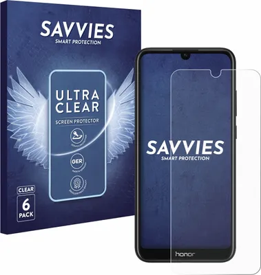 Produktbild von 6x Für Honor 8A Schutzfolie Savvies Displayschutz Display Schutz Folie Klar Transparent
