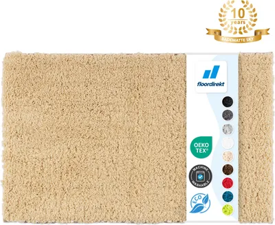 Produktbild von Badematte Sky rutschhemmend & schnell trocknend Beige 80x150 cm