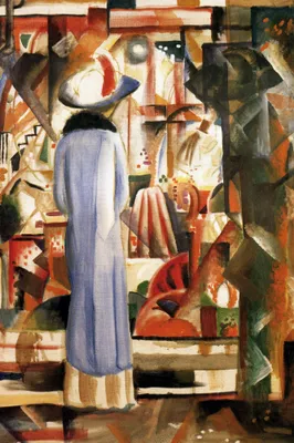 Produktbild von August Macke Kunstdruck Bild - Großes Helles Schaufenster, 1913 (120 x 80 cm)