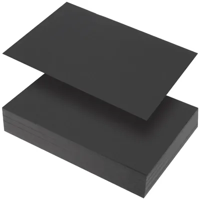 300 Blatt A4 Farbpapier Schwarz, 120 g/m², Bastelkarton