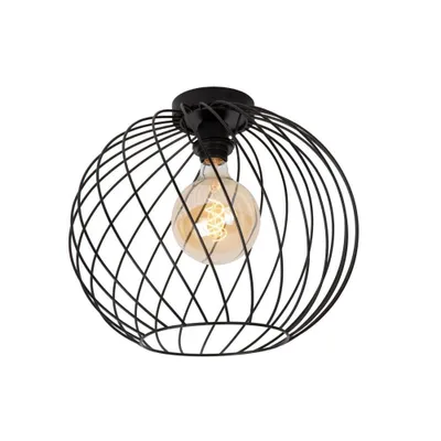 Zdjęcie produktu dla Lampa sufitowa druciana czarna 40cm DANZA 1xE27 40W Lucide