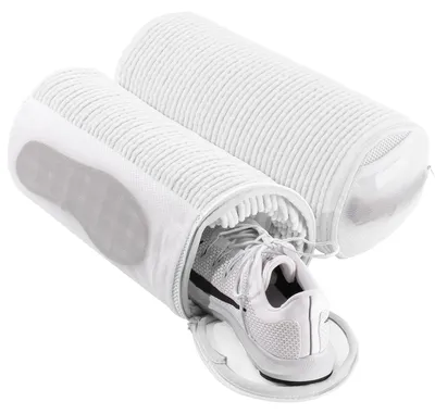 Schuhwaschbeutel 2er-Set, 33 x 16 cm, weiß, Tiefenreinigung