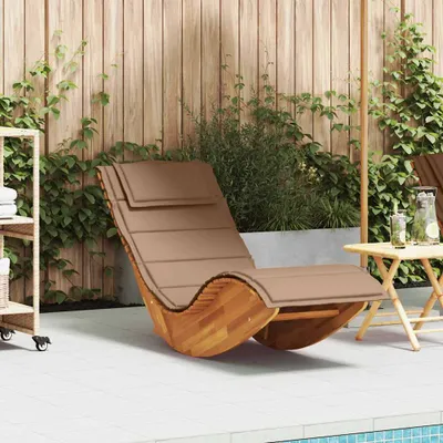 Produktbild von Maison Exclusive - Schaukelliege mit Auflage Massivholz Akazie