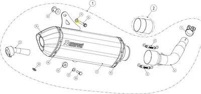 Produktbild von Akrapovic P-dr4 Unterlegscheibe Silber Silber One Size