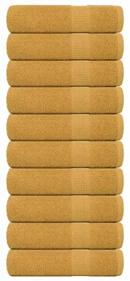 Immagine prodotto di vidaXL Asciugamani da bagno FROGN, 10 pezzi, oro, 100x150 cm, 360 g/m²