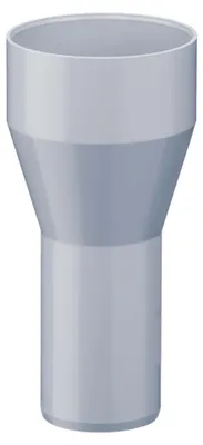 Produktbild von INEFA Reduzierstück Fallrohr, PVC DN100/85 Grau Zubehör Fallrohr Kunststoff, Verbindungsstück, einfache Steckmontage, Germany
