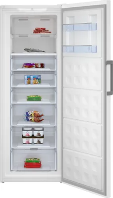 Produktbild von BEKO RFNE448E45W, 404 l, 24 kg/24h, SN-T, 38 dB, D, Weiß