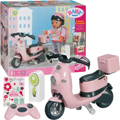 Obrázek produktu pro BABY born @ E-Scooter, Skútr pro panenky, 3 rok/roky, Nutné baterie