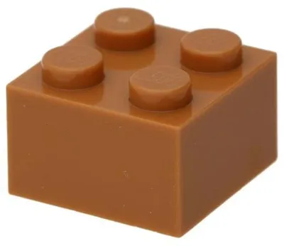 Produktbild von 10x LEGO Stein 2 x 2 (3003) - Nougat