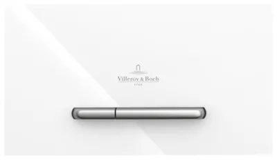 Immagine prodotto di Villeroy & Boch ViConnect plaque de déclenchement pour WC, chasse d'eau à 2 quantités, 253x145x20mm, 922160RE, 922160RE
