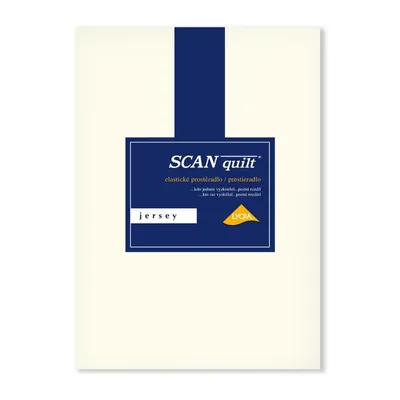 Obrázek produktu pro SCANquilt prostěradlo JERSEY ELASTIC LYCRA smetanová 95% dlouhovlákná česaná bavlna 5% elastan 120 x 200 cm