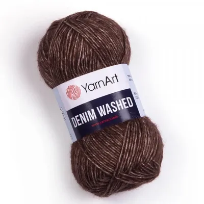 Obrázok produktu pre Yarn Art Denim Washed 917 Dark Brown Pletacia priadza