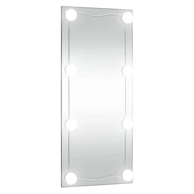 Zdjęcie produktu dla Lustro ścienne z LED, 40x80 cm, szklane, prostokątne
