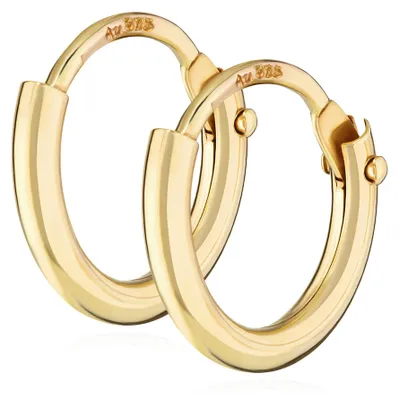 Produktbild von Nklaus Paar Creolen aus 375er Gelbgold, 15mm