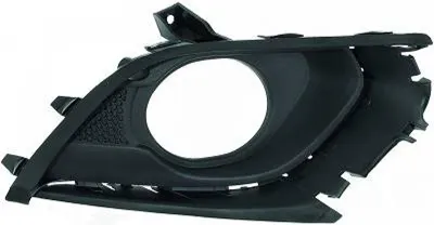 Produktbild von DIEDERICHS Lüftungsgitter Grill Stoßfänger für OPEL Corsa E Schrägheck (X15) mit Loch/Löchern für Nebellampen mit Löchern für Zier-/Stoßleiste Schwarz