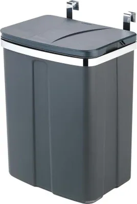 Immagine prodotto di Contenitore per rifiuti da cucina da 12 l - Polistirolo 22 x 6 x 23 cm grigio