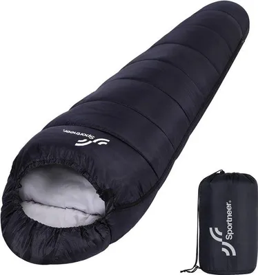 Produktbild von Famanu Mumienschlafsack für 3-4 Jahreszeiten - Leicht und wasserabweisend, 5°C - 15°C