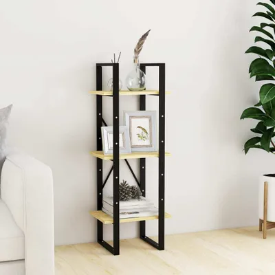 Produktbild von Bücherregal 3 Fächer 40x30x105 cm Massivholz Kiefer , Bücherregale Design 2024