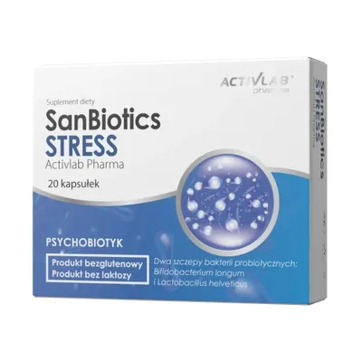 Obrázok produktu pre Activlab Pharma SanBiotics Stress, 20 kapsułek