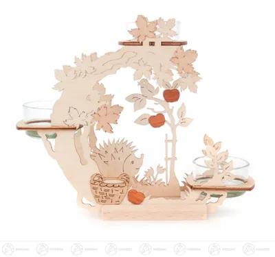Immagine prodotto di Candela decorativa a tema autunnale. Dimensioni: 19 cm x 16 cm x 6 cm. NUOVO