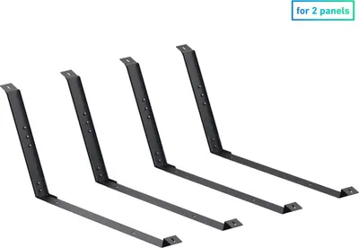 Image de Lot de 2 supports pour panneaux solaires Anker Solix pour toits plats et jardins