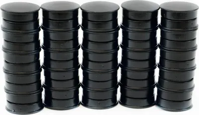 Produktbild von TimeTEX Set Haft-Magnete schwarz, 24 mm ø, 50-tlg.