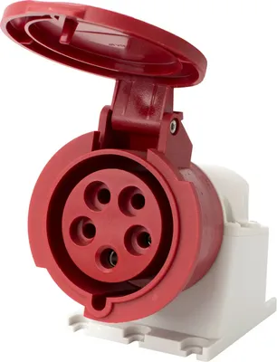 Obrázok produktu pre Pevná zásuvka FAMATEL 32A 5P IP44 400V / 23397