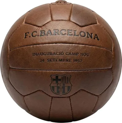 Obrázek produktu pro FC Barcelona Retro fotbalový Camp Nou kůže B1048 hnědá – oficiálně licencováno