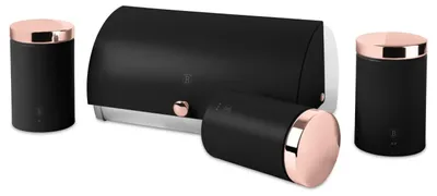 Obrázek produktu pro Sada chlebové formy a 3 kuchyňské nádoby Black Rose Edition Berlinger Haus BH 6835