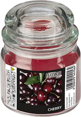 Produktbild von Flavour by GALA Bonbonglas mit Wachsfüllung, MAXI Ø 90 mm · 120 mm bordeaux - Cherry