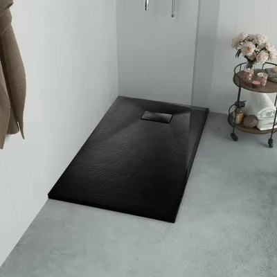 Zdjęcie produktu dla Brodzik Prysznicowy, Smc, Czarny, 100 X 80 Cm Lumarko!