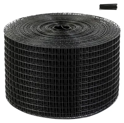 Productafbeelding van SucceBuy vogelwerende netten voor zonnepanelen, 20,3 x 30,5 meter, beschermingsnet met 50 bevestigingsdraden, duurzaam raster met PVC-coating, 12 mm maasgrootte