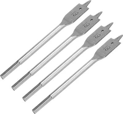 Produktbild von 4Pcs Spaten Bohrer Set Paddel flache Bit HighKohlenstoffstahl Holzbearbeitung Handwerkzeuge Hardware 19mm