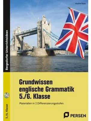 Obrázek produktu pro Grundwissen englische Grammatik - 5./6. Klasse