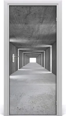 Produktbild von Tulup Türaufkleber 95x205 cm Dekorative Aufkleber Selbstklebend Wasserdichte Tapete Abnehmbar Schlafzimmer Wohnzimmer Wohnkultur - Betontunnel