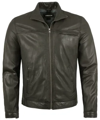 Produktbild von MADDOX - Herren Lederjacke Lammnappa dunkelbraun : 60
