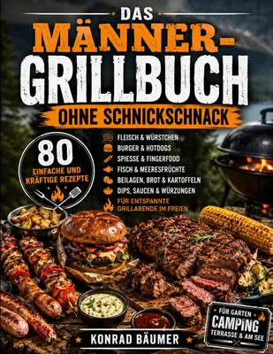 Produktbild von Das Männer-Grillbuch ohne Schnickschnack