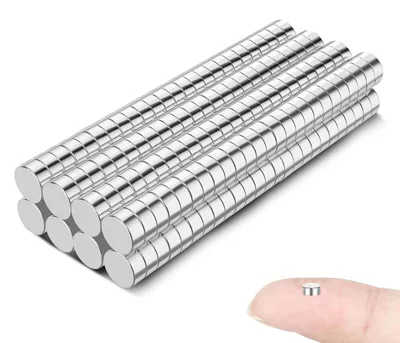 Produktbild von 200 Mini-Magnete 3x2mm, kleine, starke Magnete, runde Magnete, Kühlschrankmagnete für Bastelprojekte, starke Mini-Magnete für Whiteboards, Pinnwände, Magnettafeln, Türen, Karten und Trennwände.