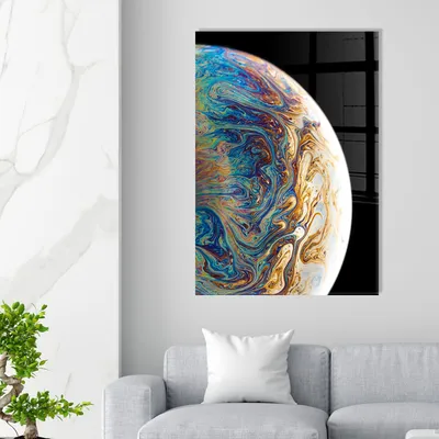 Produktbild von Wallity, UV-528 - 50 x 70, Dekorative Malerei aus gehärtetem Glas, Mehrfarbig, 100 % gehärtetes Glas, 50 x 70 cm