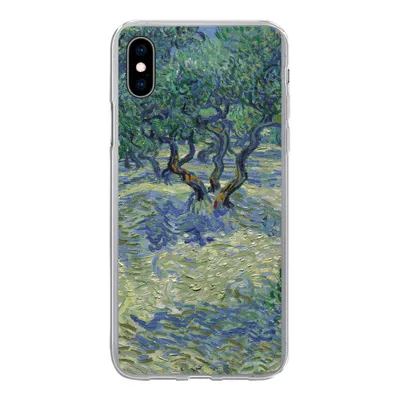 Produktbild von MuchoWow® Handyhülle Schutzhülle Hülle für iPhone Xs Der Olivenhain - Vincent van Gogh Silikon Softcase Handy Hülle - Handytasche