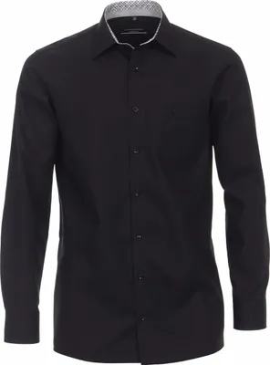 Produktbild von CASAMODA Herren Businesshemd Langarm Kent Comfort-Fit Schwarz 45